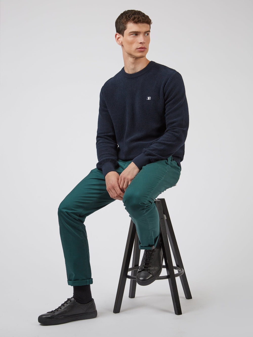 Pantalon Ben Sherman Signature Slim Stretch Chino Vert | ZLW-53133073